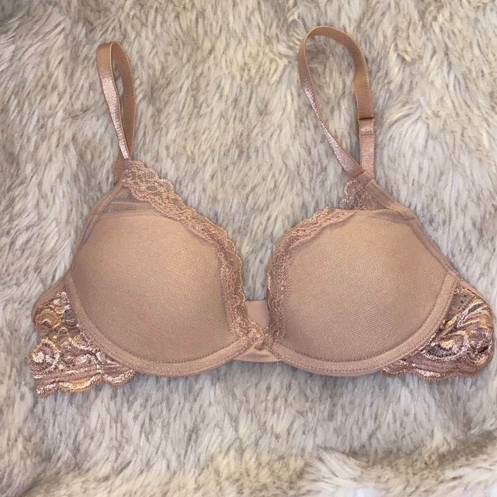 Pepper Bra Nude color 32A Lace with underwire